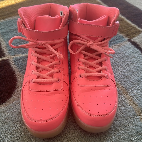 Hot pink light up hightops - Picture 7 of 9